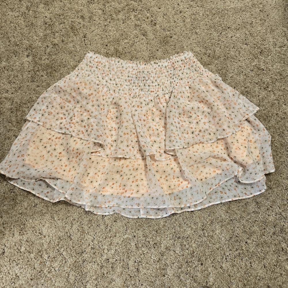 NWT Mink Pink Floral Emersyn Tiered Skirt